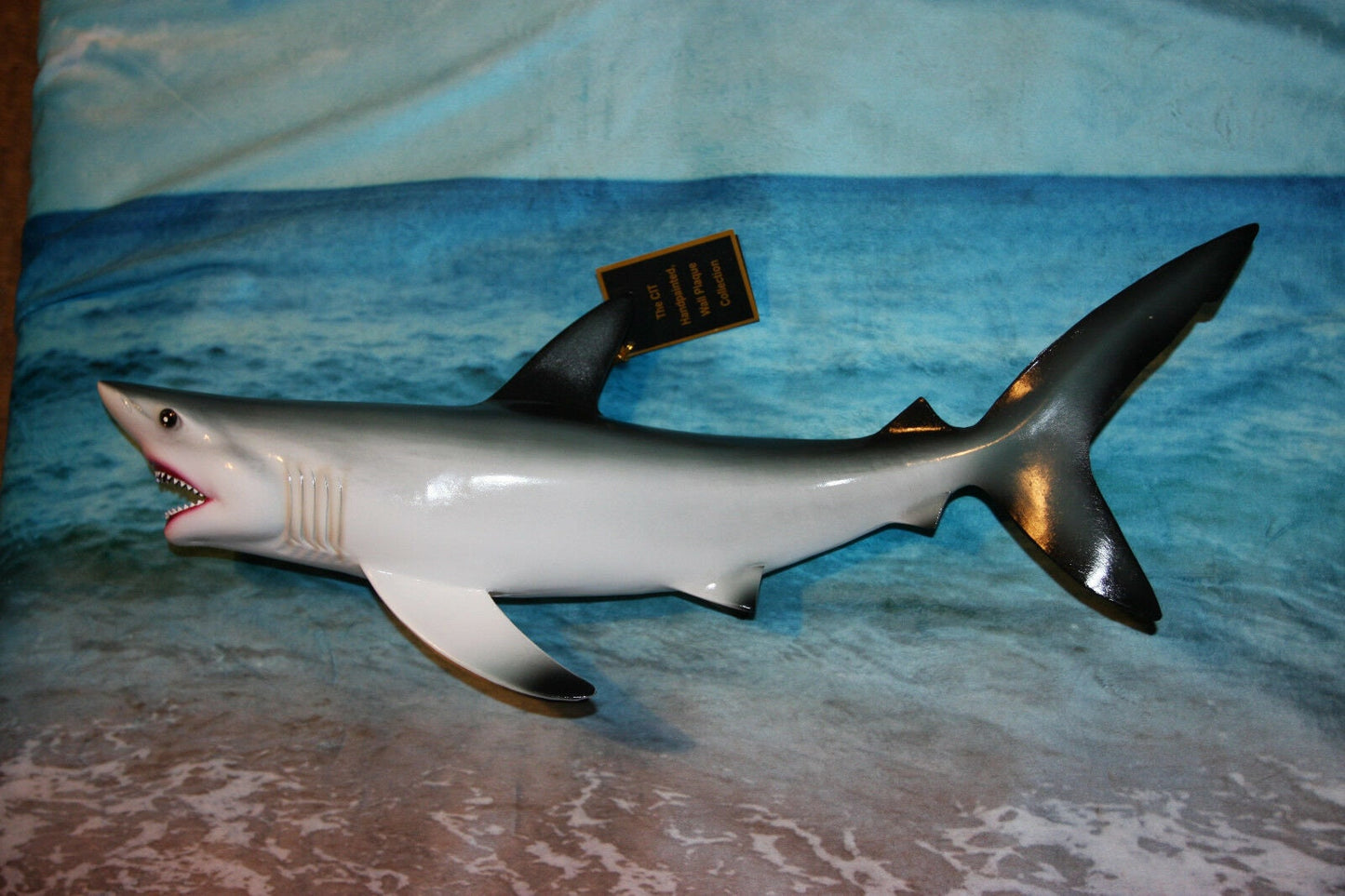 1- GREAT WHITE SHARK Replice,3D Species Correct 18" Shark Wall Hanging,All Occasion Gifts, SH-02