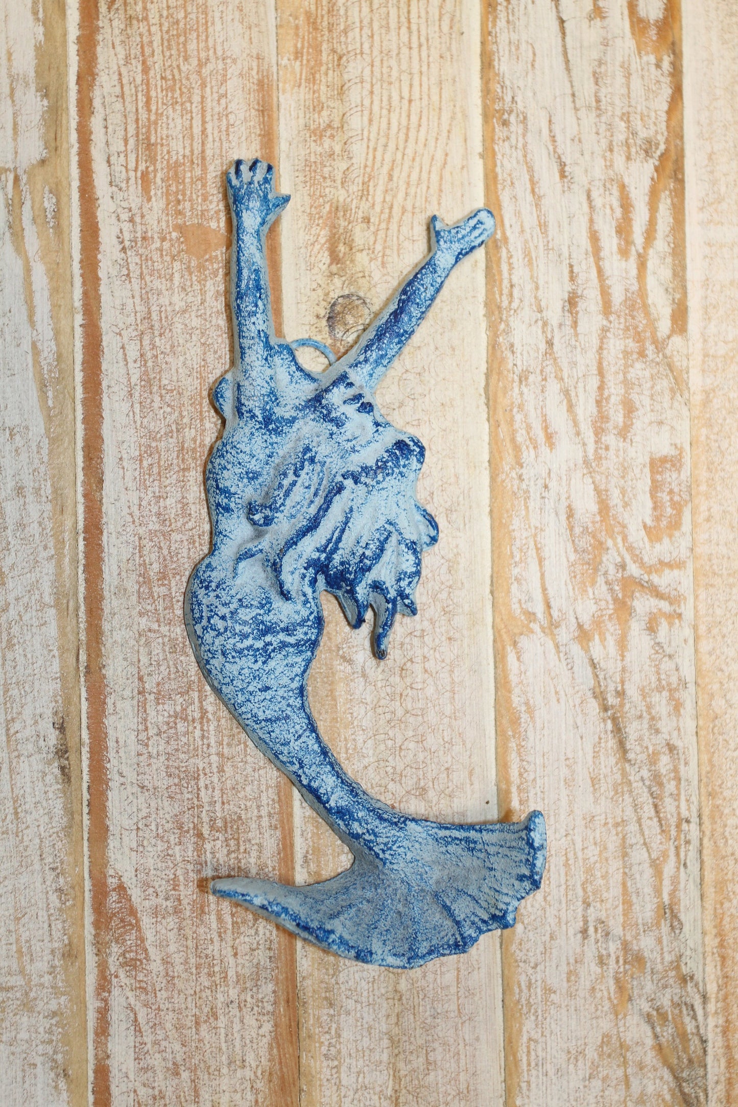 WALL HOOKS,Coastal Blue Mermaid Decor,Haning Staorag,Bath Decor,All Occasion Gifts N-01