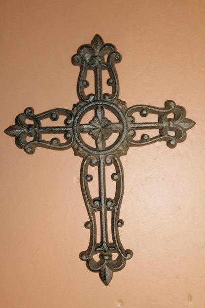 LARGE WALL HANGING CROSS,religion and spirituality,religious gifts,church decor,collectibles, C-5