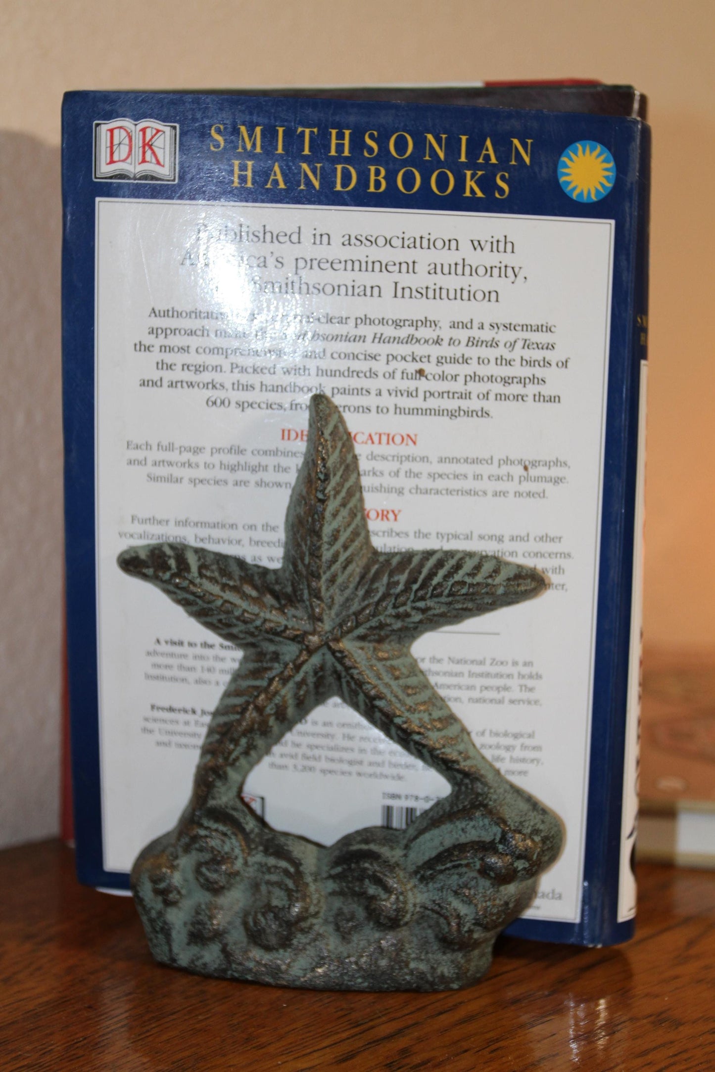 Starfish Bookends, Nautical Decor, Coastal Decor, Starfish Decor, Home Office Shelf Decor, Free Ship BL-64