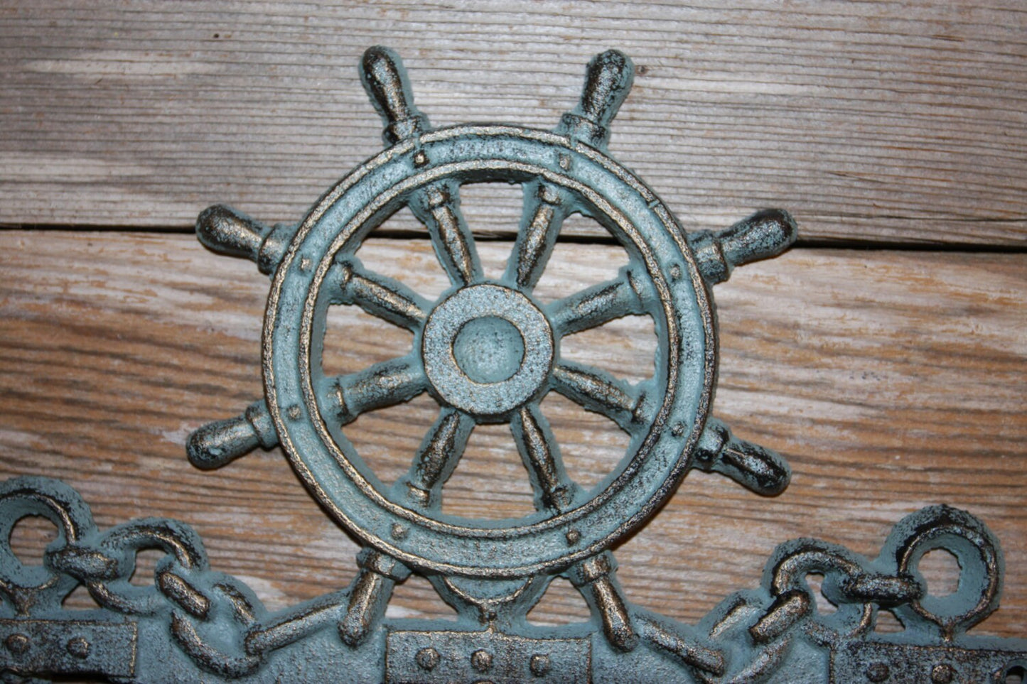 2 pieces), Ship's Wheel wall decor, 9 1/2" wide, helm wall decor, ship's wheel wall decor, free shipping, sailor decor,anchor,BL-62