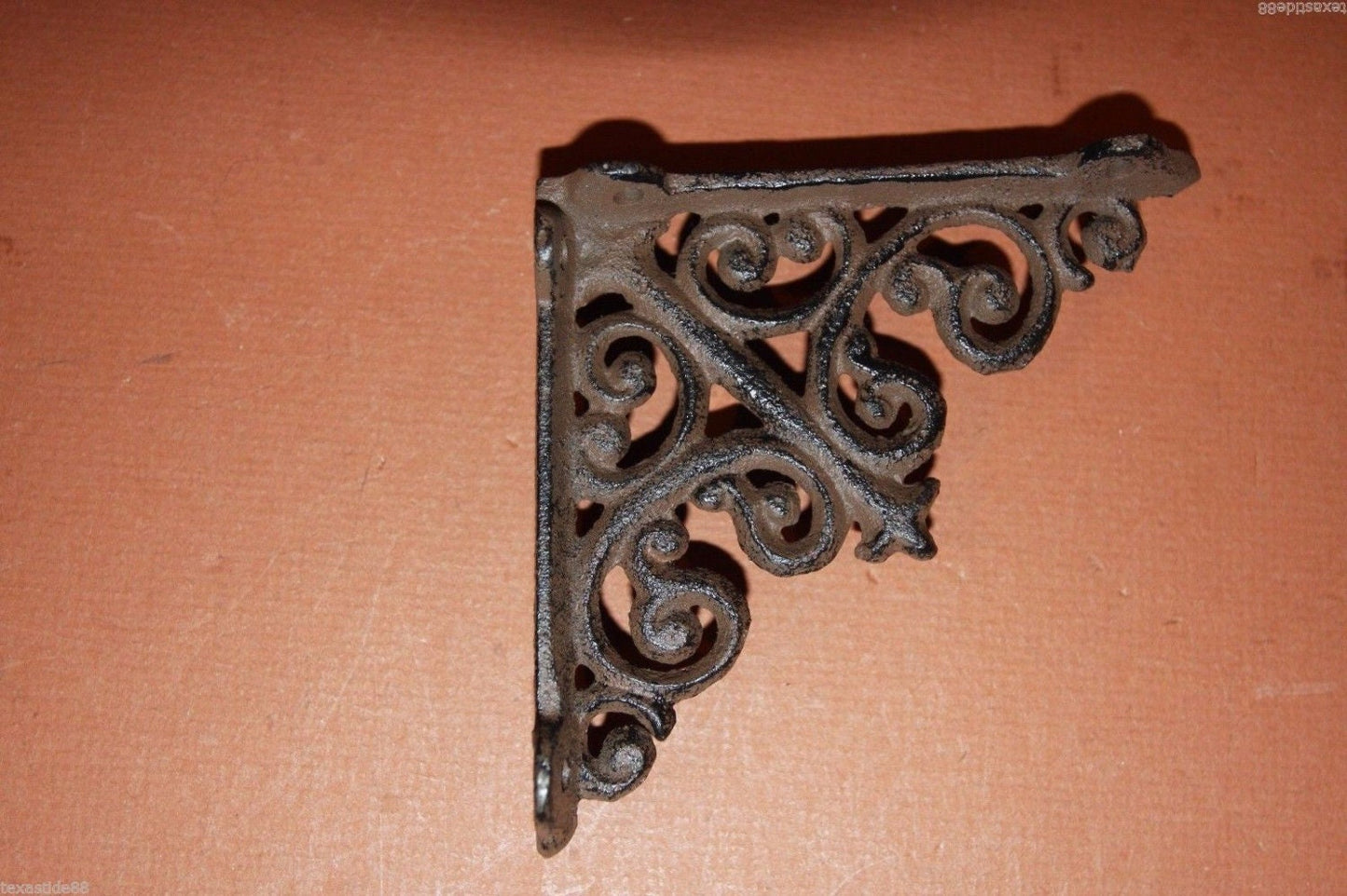 12pc) Small Shelf Brackets, corbels, shelf braces, open shelving for kitchen spices , or bathroom decor,  B-27