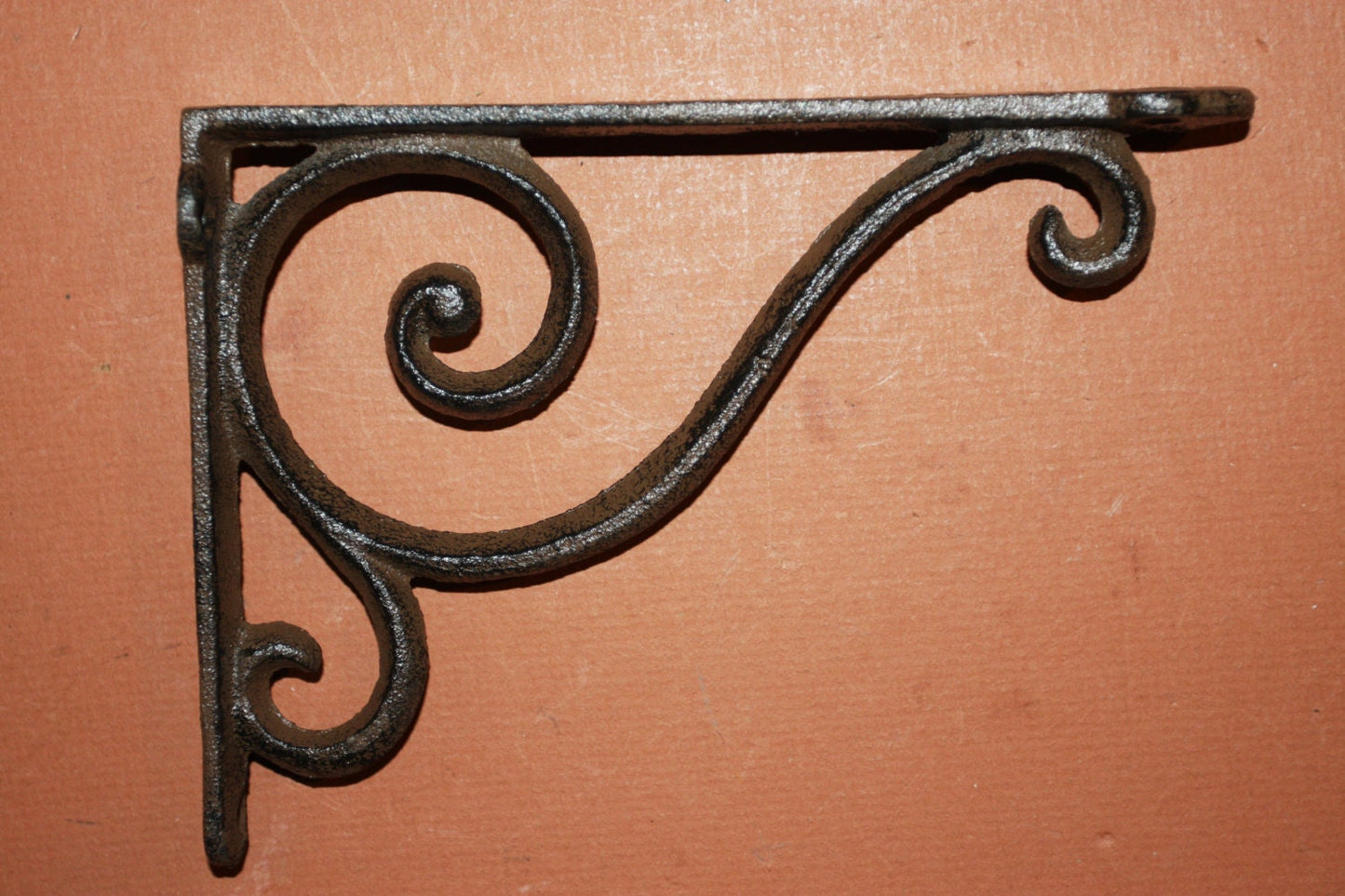 14)pcs,  elegant vintage-look cast iron shelf brackets, 6 5/8", Victorian shelf brackets, B-05