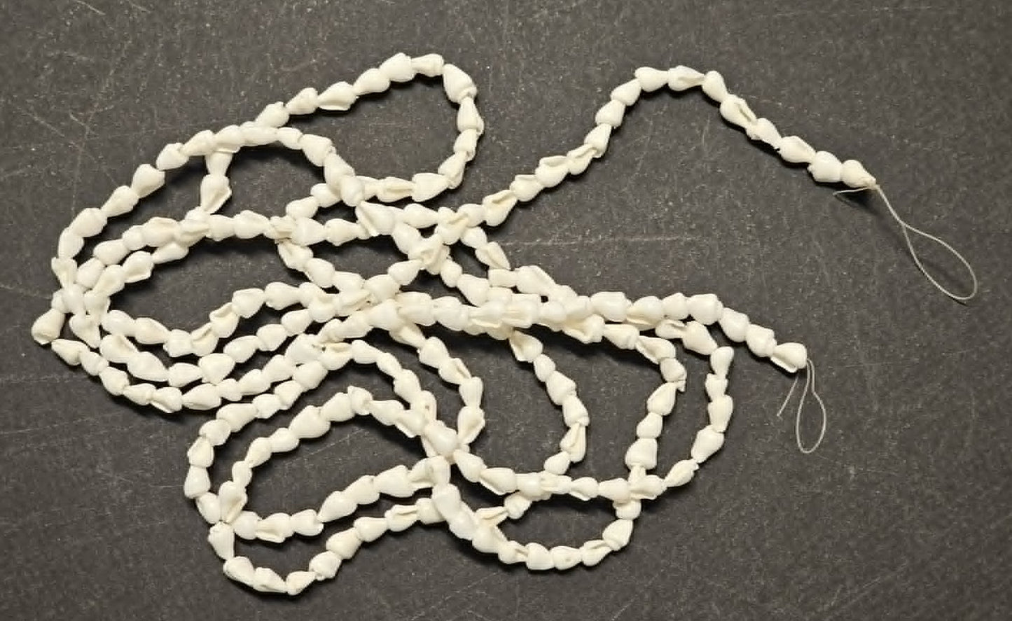 1 - Natural NASSA Seashell Garland, Tan and Cream, Matte Finish, 6 ft, for Shell Crafts and Home Decor, HG-05
