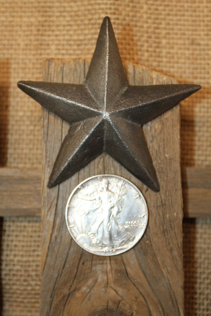 2-HUGE Star Nails,Wood Craft,Clavos,Raw,Gate Accents,Gifts,Western Decor, SN-3.5