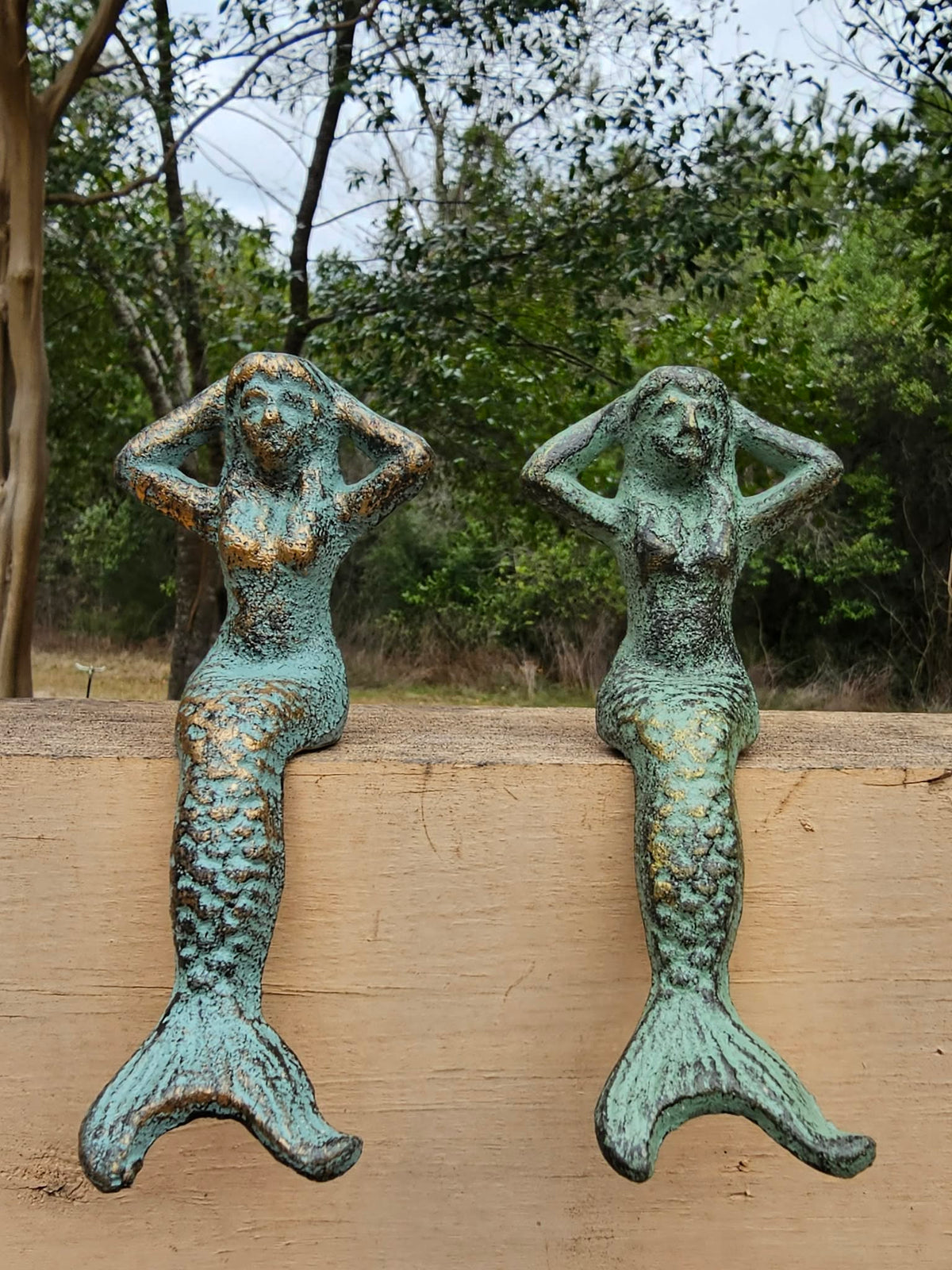 2-Whinsical Shelf Sitting MERMAIDS,Coastal Accents,Beach Decor,Mythical,Folflore,Gifts, N-68